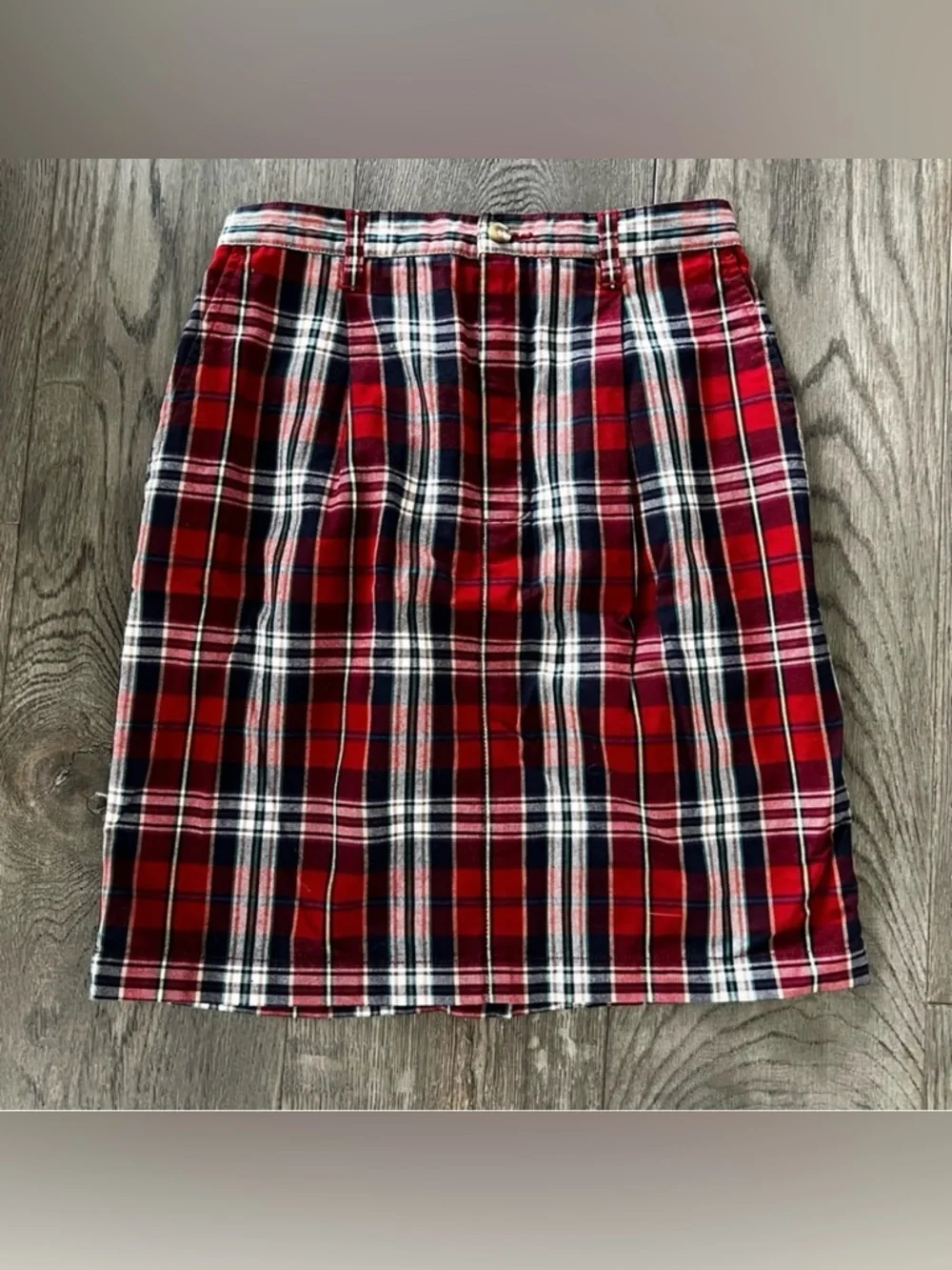 EDDIE BAUER Vintage Plaid Straight Pencil Skirt Size 2
